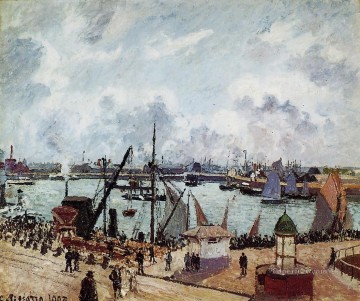  1903 Painting - outer harbour of le havre 1903 Camille Pissarro